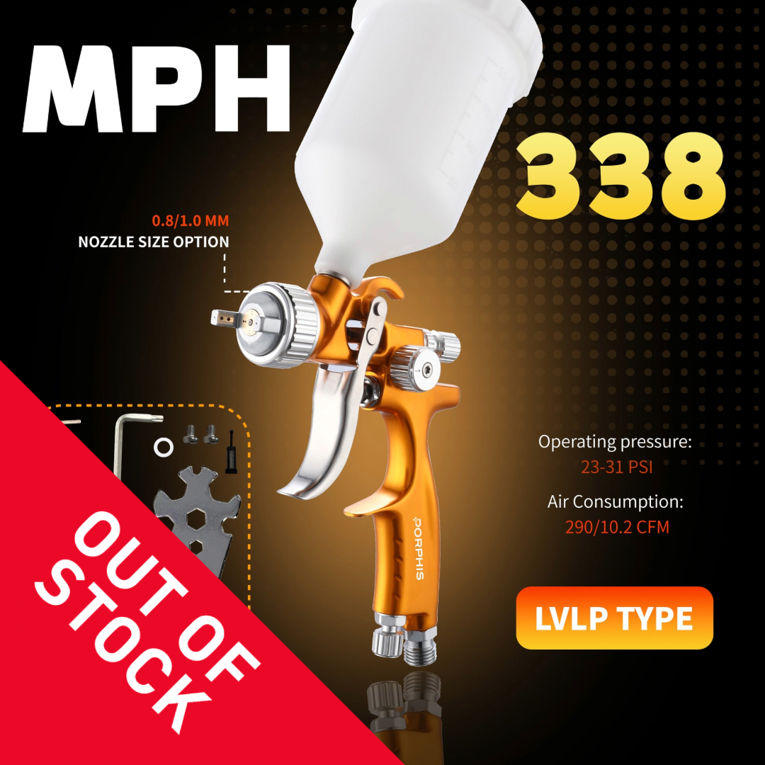 Porphis MPH-338 LVLP Nozzle 1.0 mm MINI Spray Gun