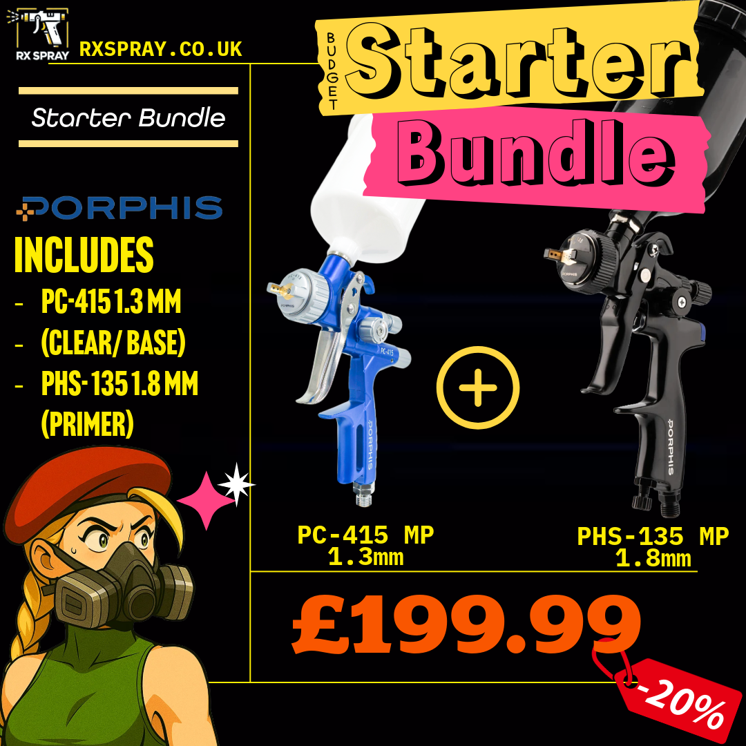 Porphis Starter Primer / Base & Clear Bundle - PC-415 MP 1.3mm & PHS-135 MP 1.8mm