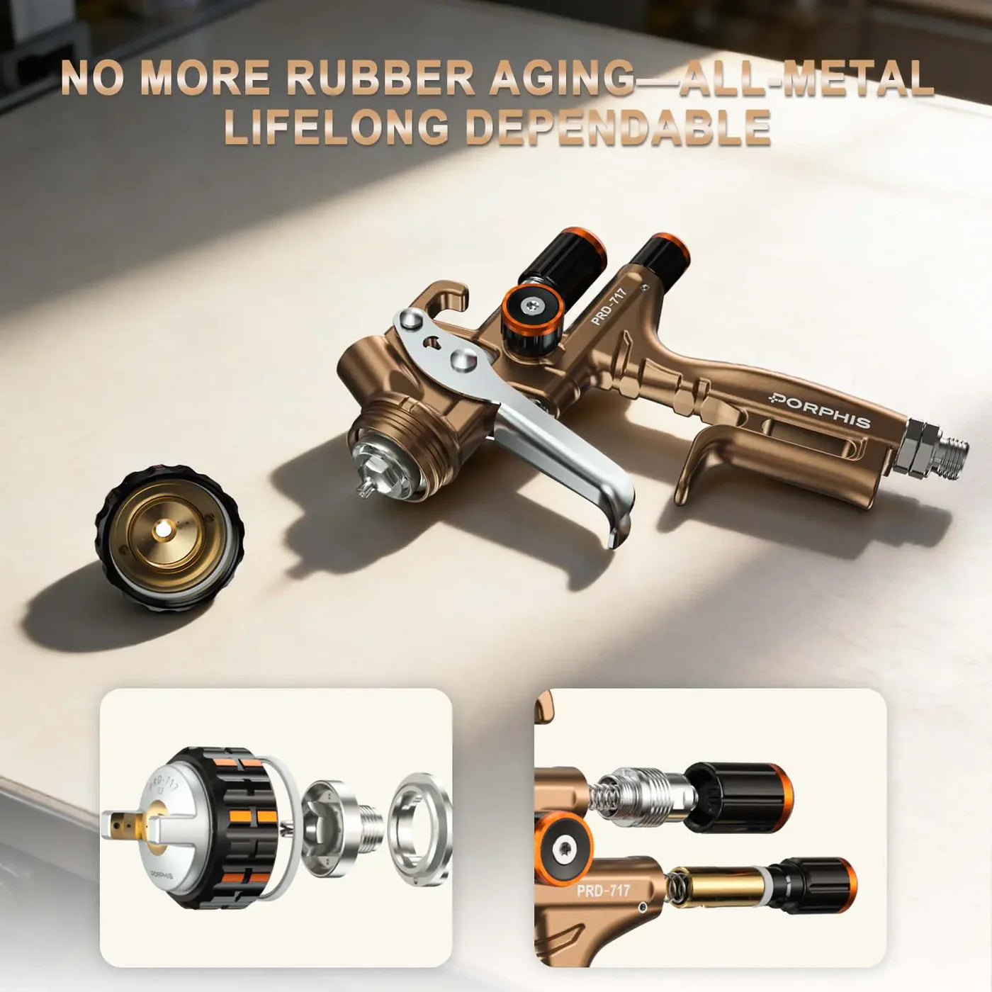 PRD-717 VS 'Split Tip' Professional Spray Gun