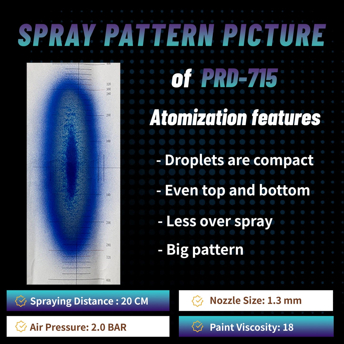 Porphis PRD-715 MP Nozzle 1.2mm Professional Spray Gun