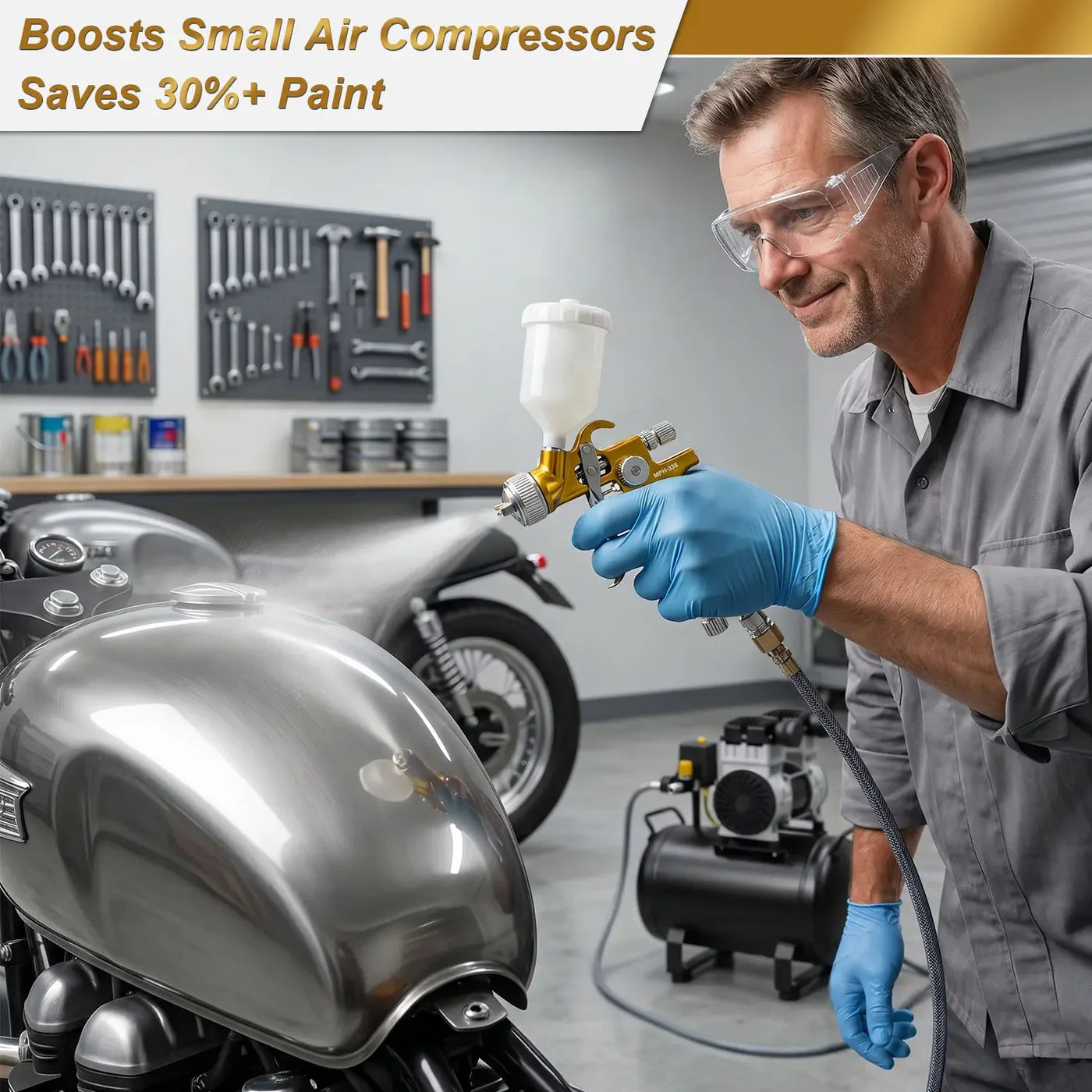 Porphis MPH-338 LVLP MINI Spray Gun
