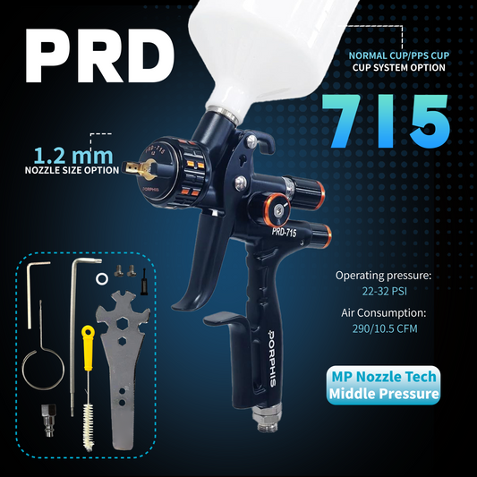 Porphis PRD-715 MP Nozzle 1.2mm Professional Spray Gun