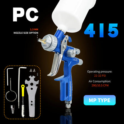 Porphis PC-415 MP / PC-416 HVLP Spray Gun Bundle
