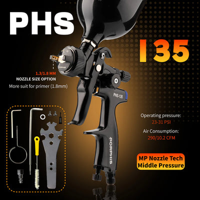 Porphis PHS-135 MP Nozzle 1.3 + 1.8mm Base / Primer Bundle