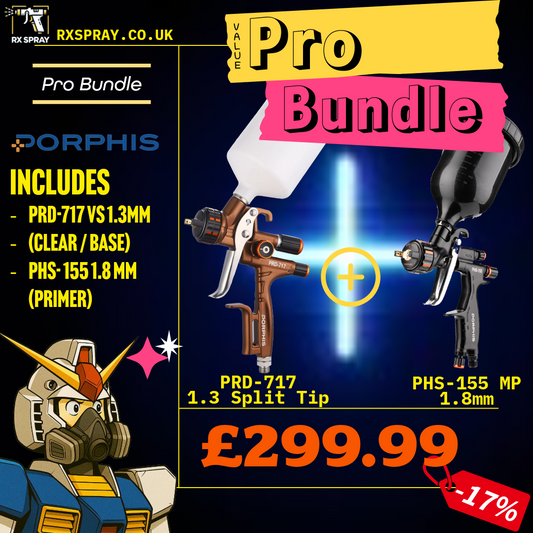 Porphis Professional Bundle - PRD-717 1.3mm & PHS-155 1.8mm (Primer)
