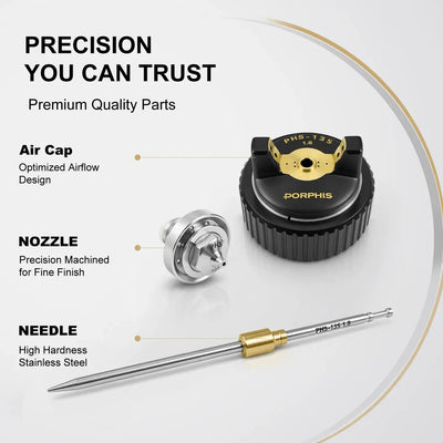 PHS-135 - Nozzle, Needle & Air Cap Kits