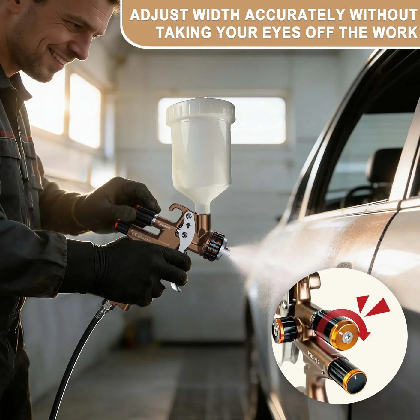 PRD-717 VS 'Split Tip' Professional Spray Gun
