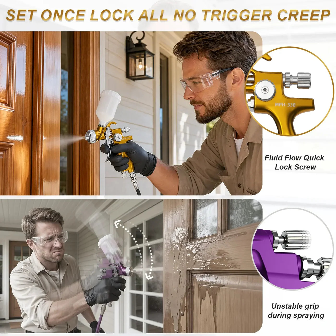 Porphis MPH-338 LVLP MINI Spray Gun