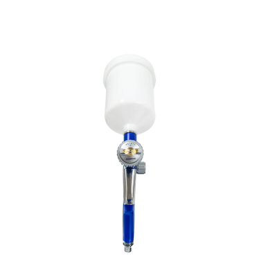 Porphis PC-415 blue spray gun with 1.3mm nozzle front view
