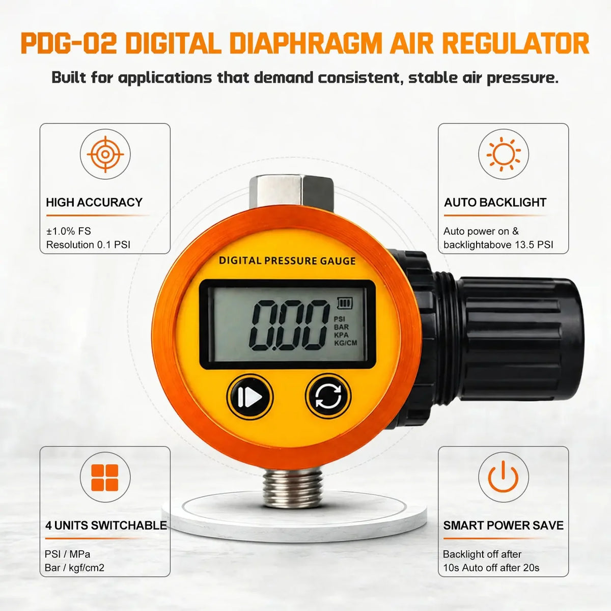 Digital Diaphragm Air Regulator