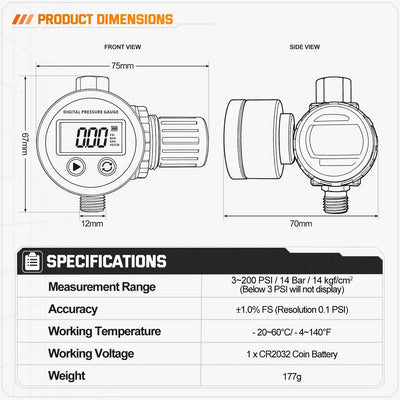Digital Diaphragm Air Regulator