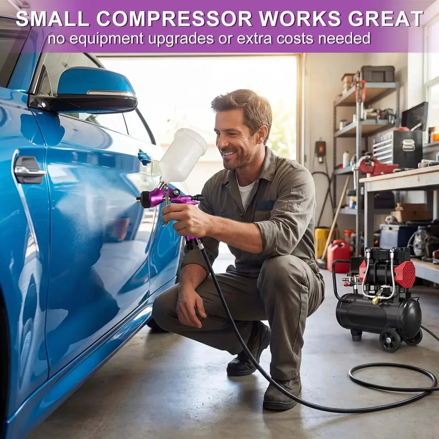 PRE-ORDER - Porphis PRD-510 LVLP Spray Gun -Small Compressor Friendly