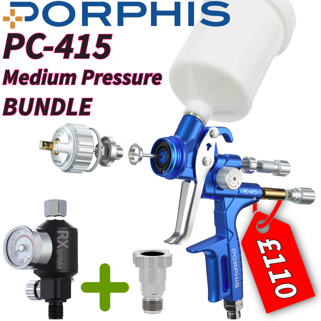 Porphis PC-415 (Version 2) MP 1.3mm Nozzle Spray Gun GOTM BUNDLE