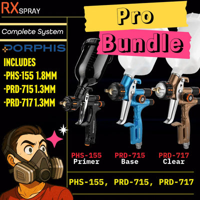 porphis pro spray gun bundle phs155 prd715 prd717