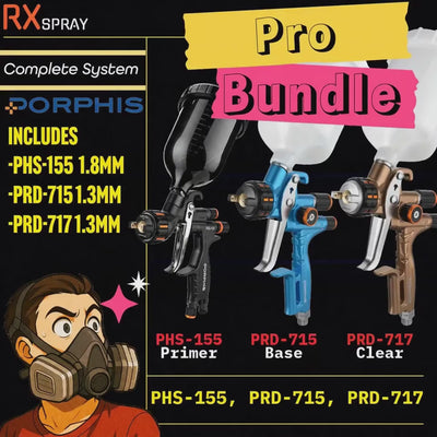 Pro Spray Gun Bundle - PHS-155, PRD-715, PRD-717