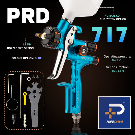 Porphis PRD-717 VS Split Nozzle 1.3mm / 1.4mm Professional Spray Gun
